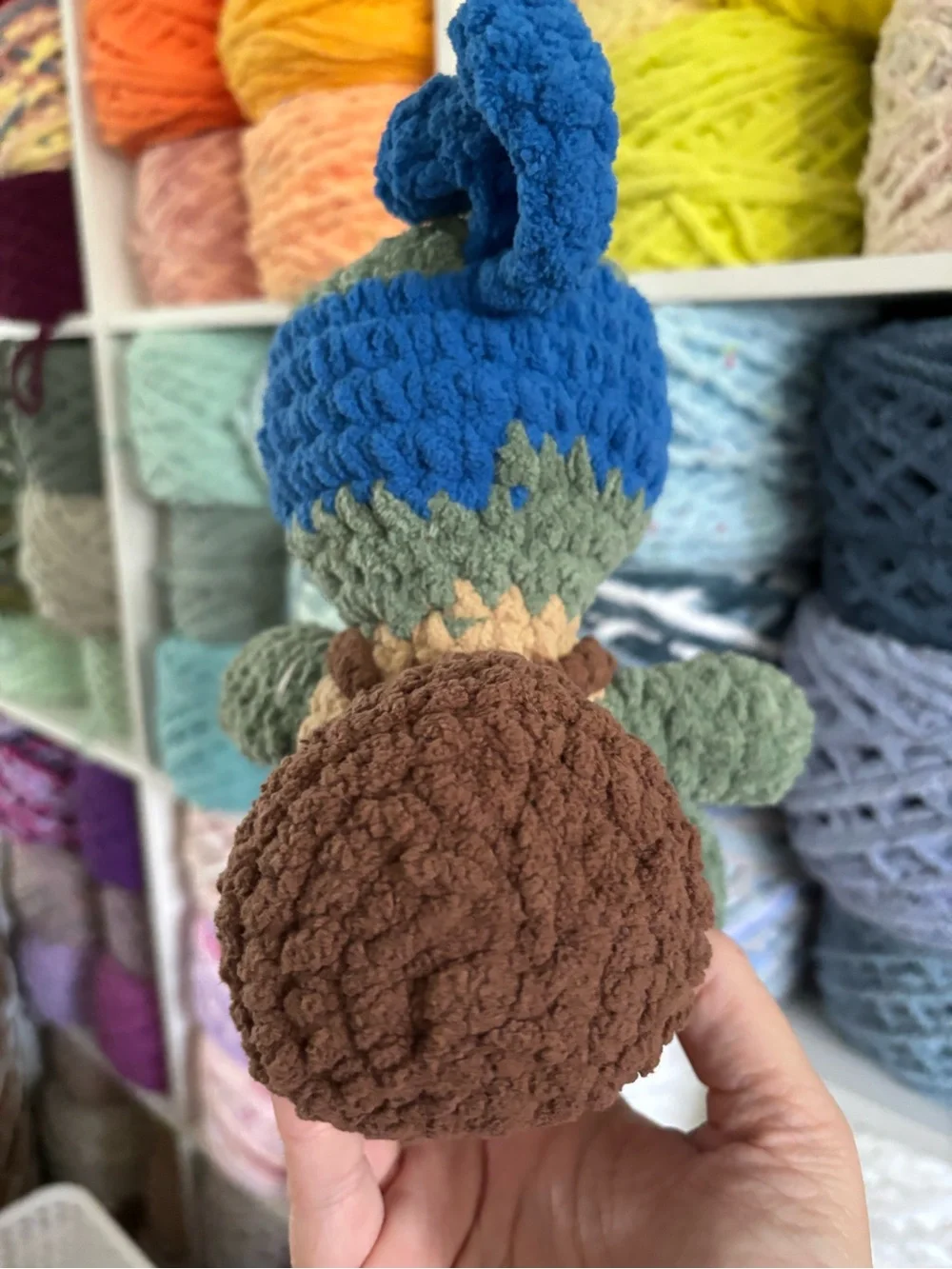 Crochet sitting Teenage Mutant Ninja Turtles plush